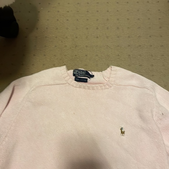 Polo by Ralph Lauren light pink 100% cotton sweater w a small Ralph Lauren logo - Picture 3 of 5